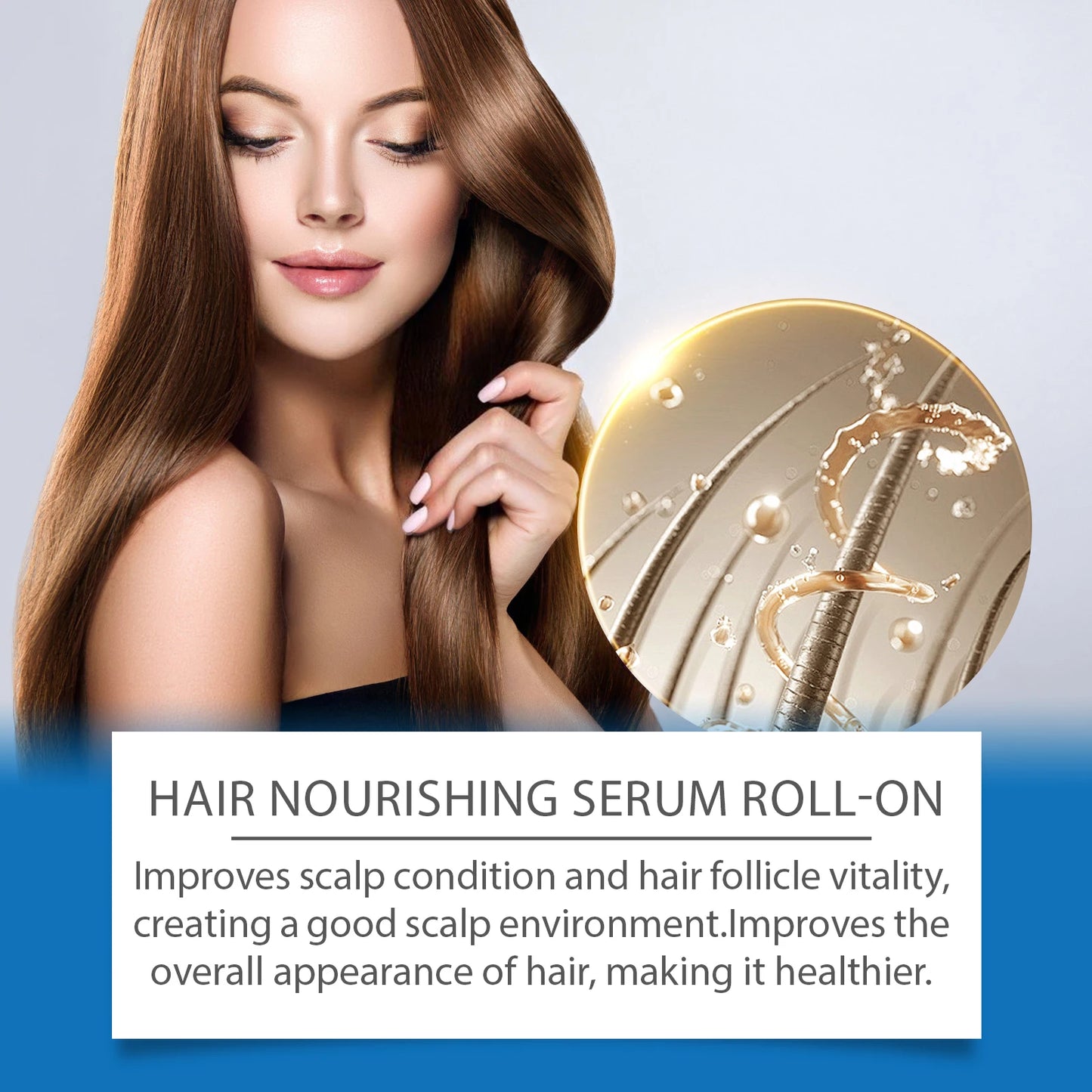 Aceite Ginger para el crecimiento del cabello raíces del cabello y cuero cabelludo Sérum para la caída del cabello Roller