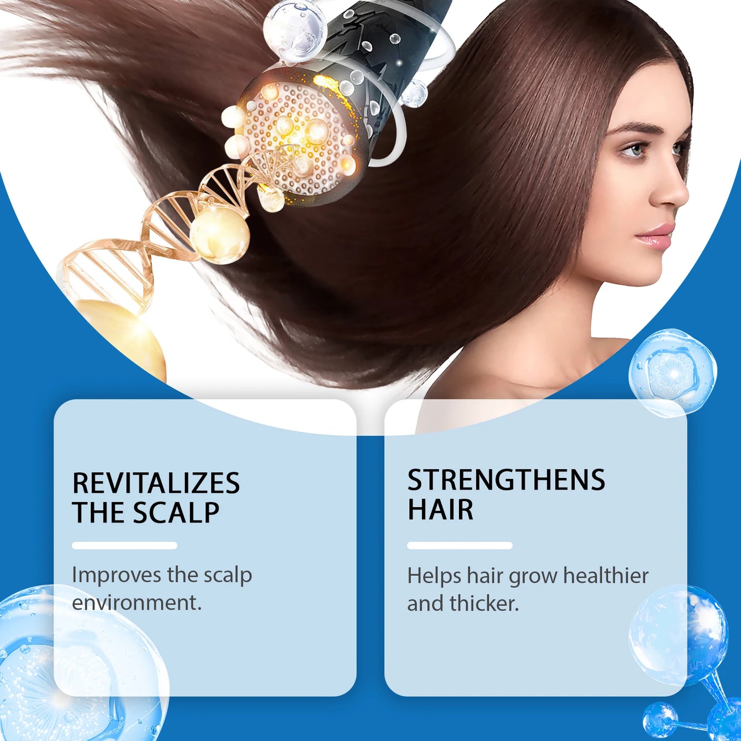 Aceite Ginger para el crecimiento del cabello raíces del cabello y cuero cabelludo Sérum para la caída del cabello Roller