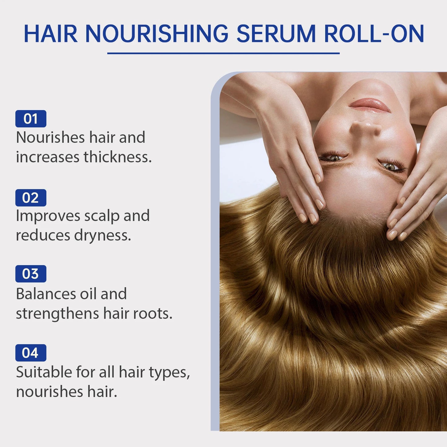 Aceite Ginger para el crecimiento del cabello raíces del cabello y cuero cabelludo Sérum para la caída del cabello Roller